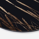 Tableau sur alu-Dibond rond Kubistika - champs d'or