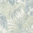 Non-woven tapet blad i grönt blått tropiskt subtilt modernt botaniskt