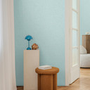 COSMOPOLITAN Papel pintado liso azul claro azul hielo - papel pintado no tejido moderno salón cocina
