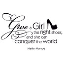 Wallsticker Sticker mural - Give a girl the right shoes... 2