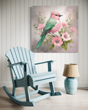 Leinwandbild Tiere Shabby Chic Vogel