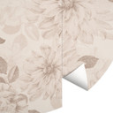 Fototapeta Dalie Shabby Chic Beige - Bloomery Decor - Okrągła - samoprzylepna/nie tkana
