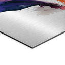 Alu-Dibond brossé avec Effet Doré, Argenté & Cuivré - Ivresse abstraite de couleurs - Mauro