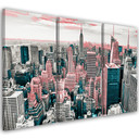 3 stykke lærredstryk, New York City Skyline USA