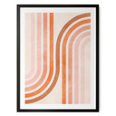 Plakat Płynna geometria w stylu retro | Abstrakcyjne linie - Costa