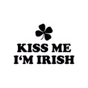 Wallsticker Kiss me I'm Irish