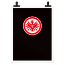 Poster Eintracht Frankfurt - Wappen auf Schwarz