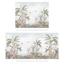 Fototapeta do salonu - tropikalna idylla z niebieskim kolibrem - Bloomery Decor