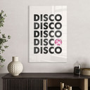Akrylbillede Retro Disco Vibes Typografi - Kerr-Dineen