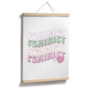 Plakat Feminist Kiss Mouth Pop Art
