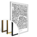 Plakat mapa miasta Londyn