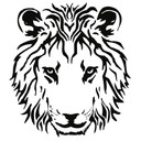 Wallsticker Løvehoved