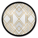 Plakat Fredriksson - Art Deco: Złota Geometria - Okrągły