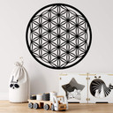 Sticker mural fleur de vie