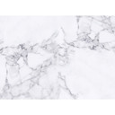 Hvid og grå non-woven tapet Designwalls White Marble stenoptik sort og hvid