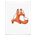 Plakat - Yoga Fox 07