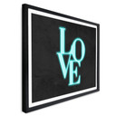 Plakat LOVE napis nowoczesny - światło neonowe