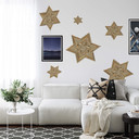 Muursticker Metallic Ster Goud