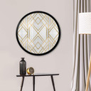 Plakat Fredriksson - Art Deco: Złota Geometria - Okrągły