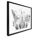 Plakat Monachium - Czarno-biały - Pokochaj swoje miasto