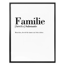 Poster Grammatik - Familie