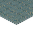 Salpicadero de cocina Mandala vintage en turquesa y dorado - Bloomery Decor