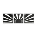 Akrylowa dekoracja Boho Sunset (3 sztuki)