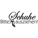 Wandtattoo Bitte Schuhe ausziehen 2