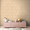 Shabby chic fleecetapet i creme med vintage patina - charmerende tapet