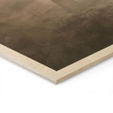 Houten Wanddecoratie bosmagie in de ochtendnevel beige - Ms Tiff