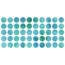 Muursticker set stippen - Turquoise (50 stickers)