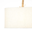 Pendelleuchte Milan, braun, 120 x 70,5 cm, Textil Pendelleuchte