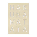 Obraz dekoracyjny z topoli - deska Hakuna Matata