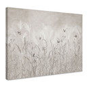 Canvas schilderij wilde bloemenweide met vlinders in Scandinavisch design - Ms Tiff