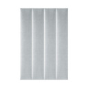 Stoffen Wandpanelen Mollis lichtgrijs 90x15 cm