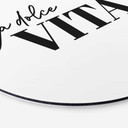 Vægcirkel La Dolce Vita – print på aluminium (Alu-Dibond)