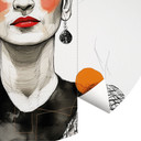 Fototapeta Frida Kahlo pop art portrait - Jaszke - Round - tapeta flizelinowa/tapeta flizelinowa sam