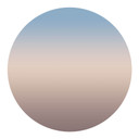 Muursticker Ombre Sunrise - rond