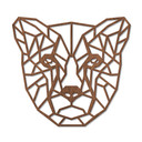 Sztuka drewniana mahoń - Origami gepard