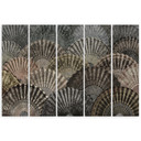 5 stykke lærredstryk, luksuriøse fans