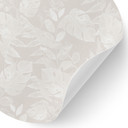 Naklejka na ścianę Tropical Leaves Beige - Bloomery Decor - Round