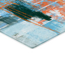 Herdabdeckplatte Abstraktes Farbspiel blau orange - Cheney