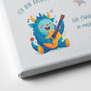 Leinwandbild mit bunten Monstern - Affirmationen fürs Kinderzimmer