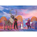Non-woven tapet - Frozen Autumn Forest - 400 x 280 cm