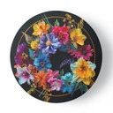 Rundes Leinwandbild Blumenstrauß aus bunten Blumen