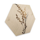 Hexagon Hout Kubistika - Golden Branch