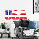 Sticker mural - Logo USA