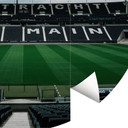 Fototapete Eintracht Frankfurt - Stadion Tribüne - Rund - Selbstklebend/Vlies