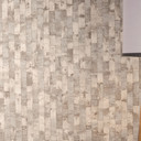 Icke-vävd tapet Daniel Urban Lines beige gräddgrå metallic - ränder ytstruktur hall