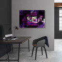 Canvasbillede, Abstrakt game over inskription